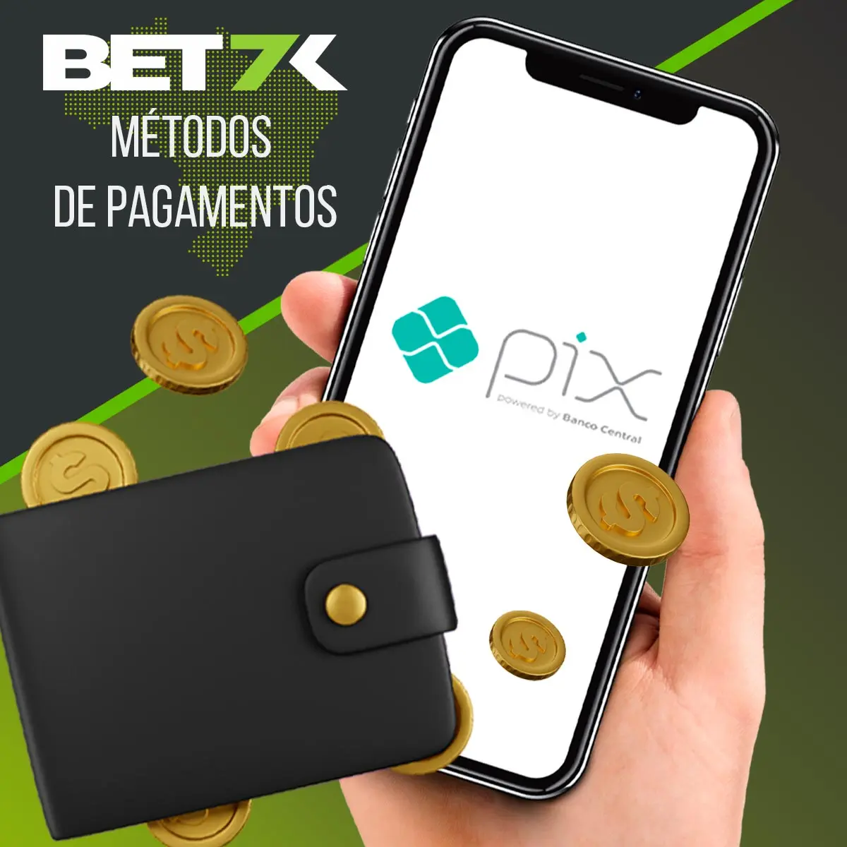 opções de pagamento no cassino Bet7k Brasil
