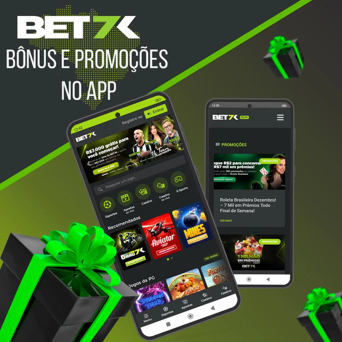Bônus e promoções da casa de apostas Bet7k no app