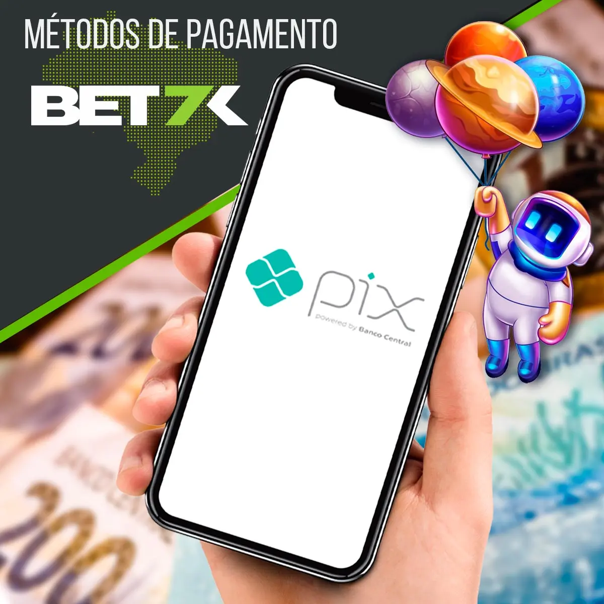 Como depositar e sacar dinheiro no Bet7k