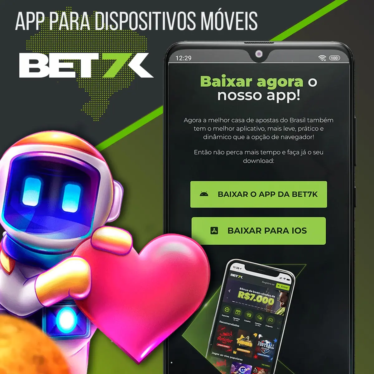 Como Baixar Spaceman Bet7k App no Android/iOS